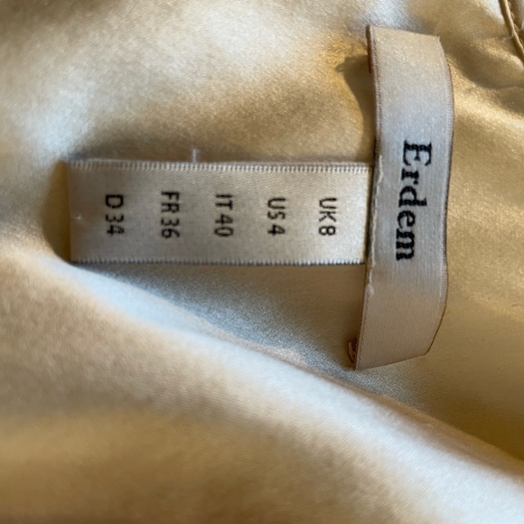 ERDEM NWOT LAST CALL -couture crm & blk  French lace cocktail dress sz US 4 - Picture 9 of 11